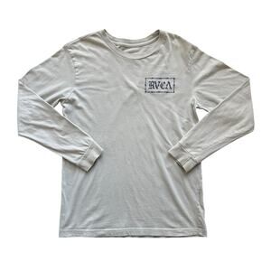 RVCA Boys Long Sleeve Logo Tee Size L(14-16)